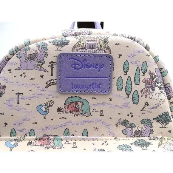 Loungefly Disney Alice In Wonderland 70th anniversary Map Mini pastel Backpack - Picture 2 of 6